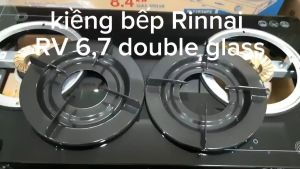 [HCM]Kiềng bếp gas Rinnai Sử dụng cho bếp 67 Double glass( đen )