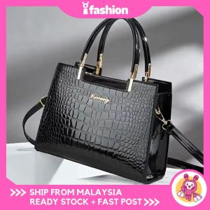 iFASHION 2004 READY STOCK High-End Womens Majestic Bag Mothers PU Leather Shoulder Handbag Beg Tangan Wanita