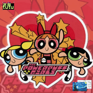 The Powerpuff Girls Anime Peripheral Co-Branded Cartoon Car Stickers Car Body Door Chassis Reflective Car Stickers