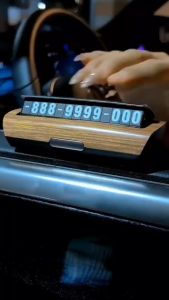 Bảng Số Điện Thoại Ô Tô - Bảng Ghi Số Điện Thoại Đặt Trên Taplo Xe Hơi Hỗ Trợ Khi Đỗ Xe YUMCHO Cao Cấp Sang Trọng