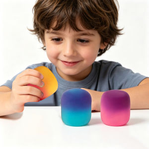 Needoh Nice Cube Sensory Toys Stress Relieving Blocks Stress Relieving and Venting Marshmallow Toys Fun Squeezing and Stress