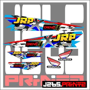 J2BS | HIGH QUALITY JRP DECAL STICKERS FOR TMX 125 ALPHA NO FADE RAIN OR SHINE GLOSSY LAMINATED