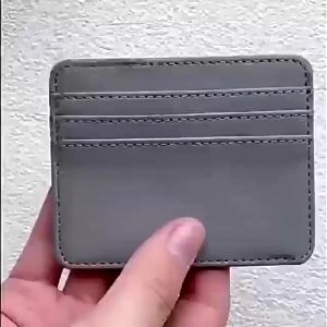 BECORATE 1Pc Pu Leather ID Card Holder: A Multi-Slot Slim Card Case