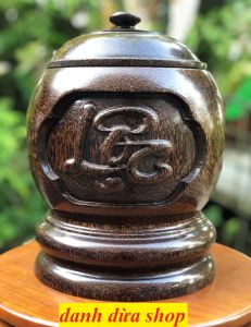 TẶNG ẤM TRÀ - Có Video  Bình thốt nốt giữ nhiệt  Bộ Vỏ bình Giữ ấm trà bằng gỗ Thốt Nốt  PHÚC LỘC THỌ -  HÀNG LOẠI 1 - Danh Dừa Shop Khay Trà Phong Cách Retro - Lazada