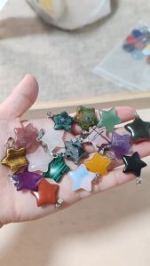 Mặt Dây Đá Tự Nhiên Hình Ngôi Sao Hỗ Trợ Tình Duyên Thu Hút Tài Lộc May Mắn - Trang Sức PAG