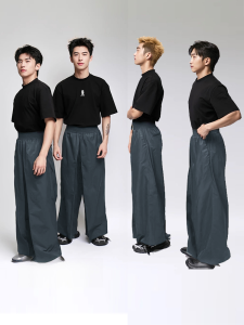 Stylish Hairdressing Work Uniform T-Shirt Set for Assistant Color Technicians Pure Cotton Anti-Stain Personal Care Tools