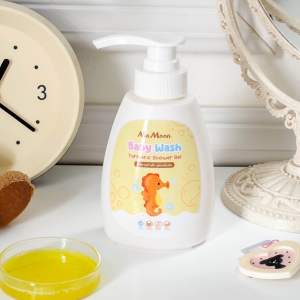 เจลอาบน้ำเด็กมามูน Mamoon เจลอาบน้ำขมิ้น ลดผดผื่นคัน
