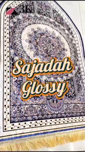 (3K) Sajadah Kubah Polyester GLOSSY UK 70x110CM Motif Mewah Perlengkapan Sholat / Umroh
