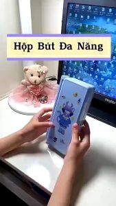 Kệ sách. Nhãn dán DIY. Hộp bútĐa chức năng，Túi đựng bút tặng quà sinh nhật cho trẻ giáo viên thưởng học sinh