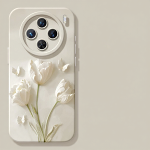 Smyideal | Stylish Carving Flowers Full Coverage Silicone Phone Case