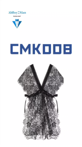 Mens Lifestyle: Nylon Floral Lace Night Gown with Side Flap (CMK008)