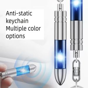 Static Rod Electrostatic Discharger Portable Anti-Static Keychain Winter Dry Climate Static Antistatic Car Supplies