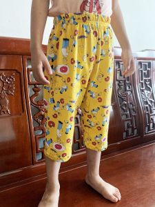 Quần Short Cotton Mỏng Mùa Hè Cho Trẻ Em Quần Dài Ngủ Quần Đi Biển Quần Rộng Rãi Thoải Mái Thoáng Khí Cho Bé Trai Và Bé Gái