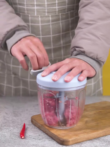 1000ML Manual Meat Mincer garlic crusher grinder Rotate Garlic Press Crusher Vegetable Onion Cutter Kitchen Cooking