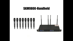 Sennheiser SKM9800 Professional Wireless Microphone System 8-Channel Handheld Mics for Conference Karaoke & Stage Performance