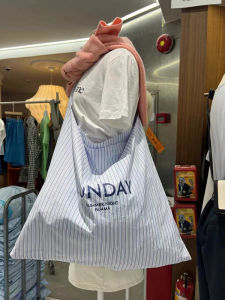 2024 ฤดูร้อน Gaga น่ารักแนะนําขนาดใหญ่ความจุไหล่เดี่ยวกระเป๋า New East Gate ลายผ้าฝ้ายกระเป๋าสําหรับสตรี