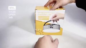 400W Lampu Pasar Malam Solar Rechargeable Camping LED Light Portable Emergency Night Market Light Camping Light for Outdoor/Indoor/Light/USB Rechargeable Tent Light