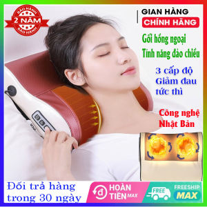 Máy mát xa cổ vai gáy - máy massage - Máy Massage Cổ Vai Gáy- goi massage cổ gáy - máy massage cầm tay - máy massage lưng - may masssage-  Gối điện tử tựa đầu và lưng hỗ trợ mát xa trên xe hơi