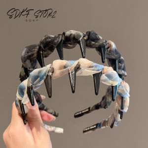 Womens Wide Hairband 2025 New Daily Outdoor High Forehead Anti-slip Fashionable Versatile Face Washing Hair Clip Headband