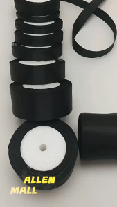 Black Satin Ribbon 100% Polyester 25 Yards for Bows Bouquets Gift Wrapping Wedding Decorations Various Sizes Available