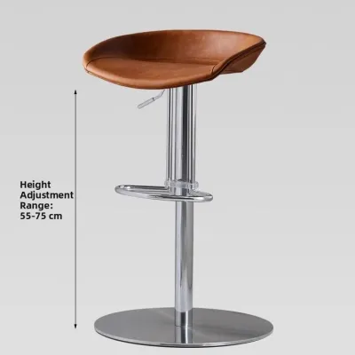 Modern Rotatable Height Adjustable Luxury Iron High Stool