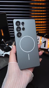 🇹🇭✨NEW✨Samsung Galaxy เคส ซัมซุง เคสแม่เหล็ก เคส samsung เคส s25 ultra สำหรับ Samsung S25 S24 S23 S22 S21Ultra Plus เคสซิลิโคนเหลวสีลำลอง