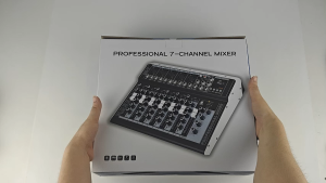 Professional GS4 Audio Mixer USB 4 Channel Mixer with Bluetooth KTV Amplifier Recording Function