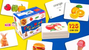 First Words Flash Cards การ์ดคําศัพท์ 5 หมวด 4 กล่อง (ซื้อแยกกล่องได้)