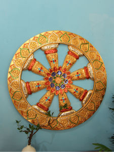 TAIMUJIA | Golden Carved Wood Wall Decoration
