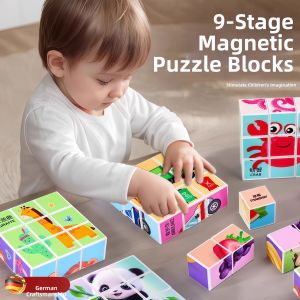 WEVOLA | Educational 3D Magnetic Animal Puzzle Toy