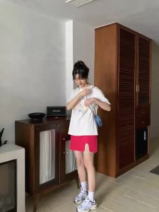 NIHAOKANONG | Chân Váy Mini A-Line Cao Waist Asymmetrical Thời Trang