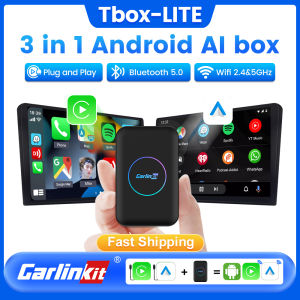 CarlinKit Carplay Smart TV Box Wireless Android Auto Quad-Core 3+32G AI Box Android 10 Wireless 3 in 1 Adapter for Netflix IPTV