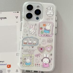 Cute Rabbit Phone Case Compatible with Apple 17Promax iPhone OnePlus Redmi Xiaomi Honor Huawei Mate Protection Cover