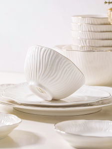 YICHEN | High Aesthetics Ceramic New Year Bowl Set for Home Use