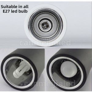 Led Downlight Surface E27 Replaceable Ceiling Light Spotlight 3.5/4 Inch For Home Lighting Bedroom Living Room