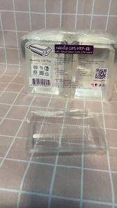 กล่องใส OPS HTP-48 ไม่เป็นไอ, ธรรมดาฝาไม่ล็อค, 100 ชิ้น, ขนาด 10x13x4cm