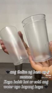 5pcs/10pcs /Jollibee cup Transparent Frosted Acrylic Plastic  Drinking Cup (thickened high quality）