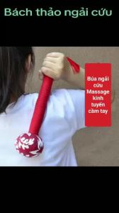 [HCM] Búa ngải cứu thảo dượcgậy thảo dược mát xa cổ lưng khơi thông kinh mạch -GL314