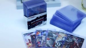50Pcs Clear Acrylic Card Holder / Korean Card Sleeve / Kpop Idol Photo Protective Sleeves / Transparent Gaming Trading Card Display Case / Photo Game Card Cover