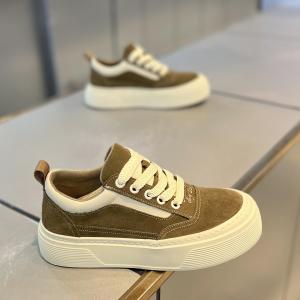 CONGLINSHIZI | Trendy Sport Thick Sole Low Top Versatile Elevating Canvas Shoes