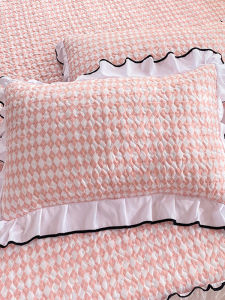 Princess Style Pillowcase Single Pair with Lace 48*74cm Womens Bedding Cover Quilt Case Envelope Closure Bed Linen Accessories