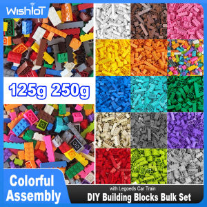 125g / 250g DIY Building Blocks Bulk Set City Classic Bricks Colorful Assembly Creative Toy Educational Interactive Toy for Kids