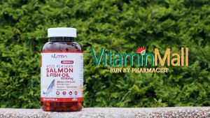 TRIPLE PACK - Nutra Botanics Wild Alaskan Omega 3 EPA DHA Salmon Fish Oil 1000mg - Heart Brain Eyes Joints Cholesterol Health Supplement - 300 Softgel