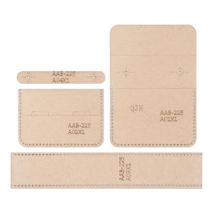 1set DIY Hand Craft Kraft Paper Template Pattern Drawing for Manually Cutting & Sewing Leather Small Storage Bag/Hand Bag