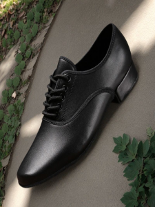 รองเท้าเต้นรำแบบสวมสำหรับผู้ชาย รองเท้าเต้นรำแบบสวมพื้นนุ่ม รองเท้าเต้นรำแบบสวมหนังแท้ระบายอากาศได้ดีสำหรับกลางแจ้ง