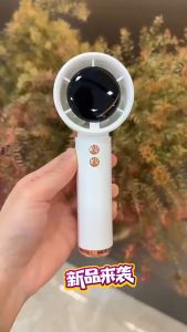 Quạt Cầm Tay Turbo Làm Mát Nhanh 3 Mức Gió Dung Lượng Pin 4000mAh Với Màn Hình Hiển Thị Kỹ Thuật Số