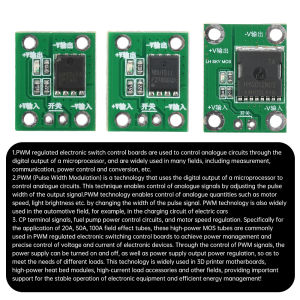 20A 50A 100A 5-26V High Power MOS Trigger Switch Driver Module Field Effect Tube PWM Regulation Electronic Switch Control