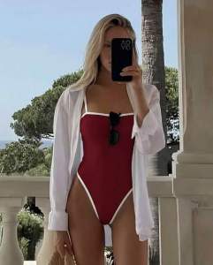 Bodysuit Bodycon One Piece Swimming Wear Swim Wear Beach Wear Summer Outfit - KISH