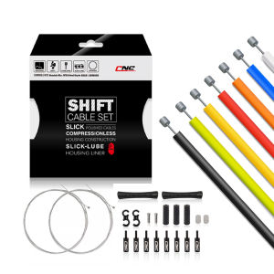 CNC Bike Shifter Cables Kit for Shimano/SRAM Rear Derailleur | 3500mm Housing & 2800mm Inner Cable | Smooth Shifting