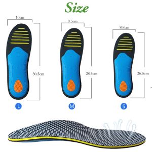 SRIEI 1Pair Orthotic Sport Insoles For Flat Foot Arch Support Sponge Elastic Running Insoles For Arch Pain Anti-Fatigue Orthopedic Shoe Pads